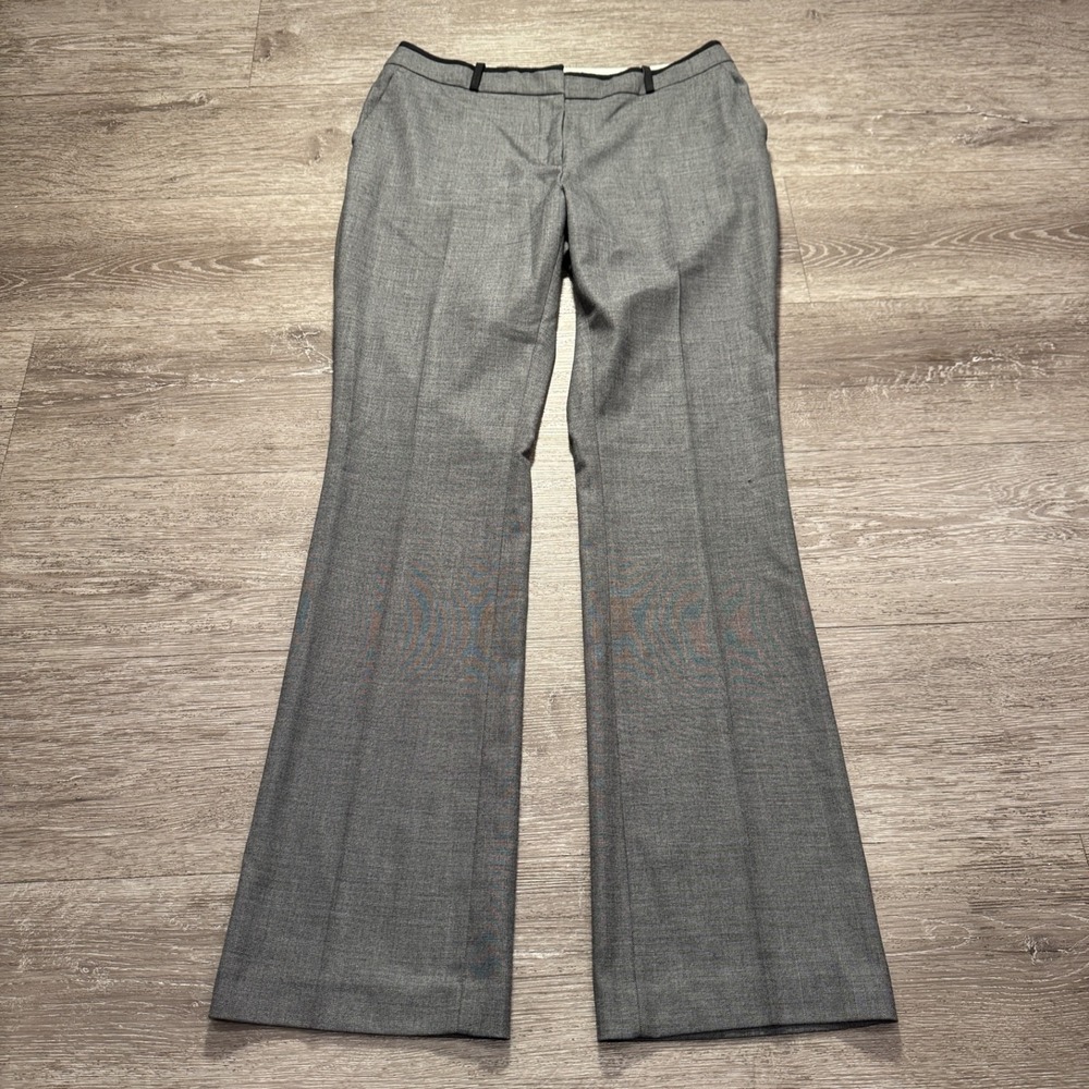 H&M Pants Womens 10 Gray Slacks Bootcut Curve Flare 32x32 Preppy Casual Adult